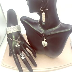 Vin Floral Sterling Silver stamped value bundle